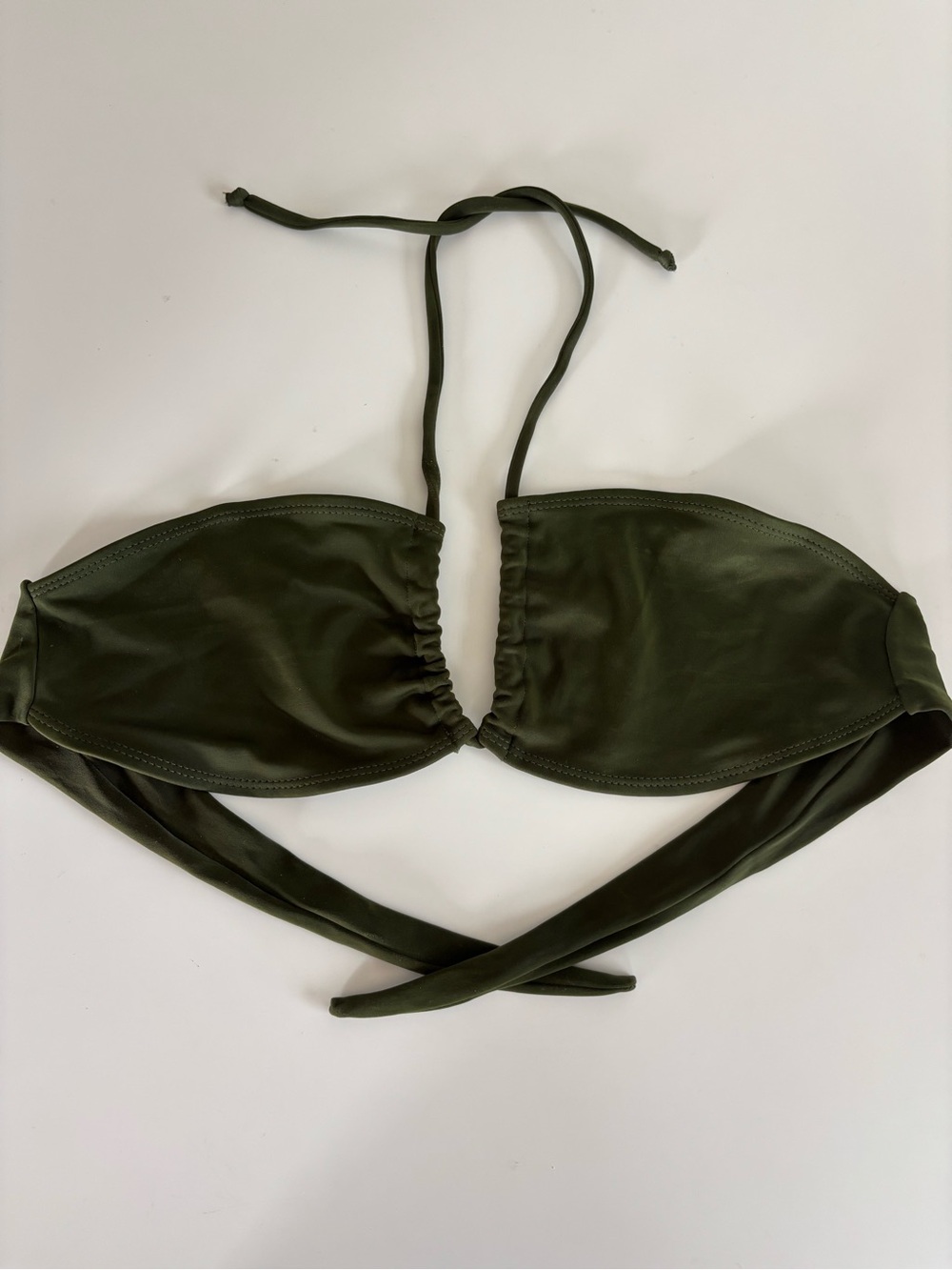 Multi-way Olive Green Bikini Top
